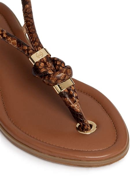 holly rope trim leather sandal michael kors|Michael kors holly sandal + FREE SHIPPING .